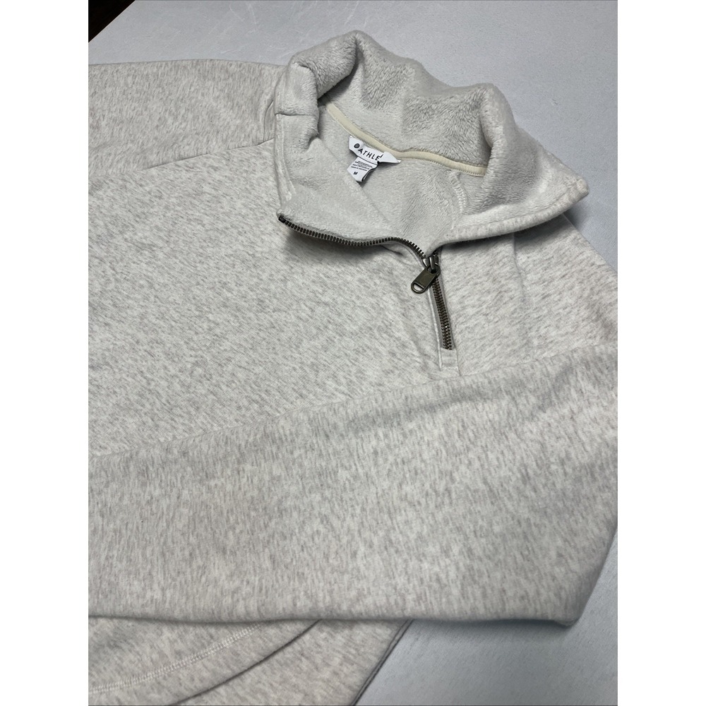 ATHLETA Cozy Karma Asym Sweater Womens Medium Oatmeal Heather #383427